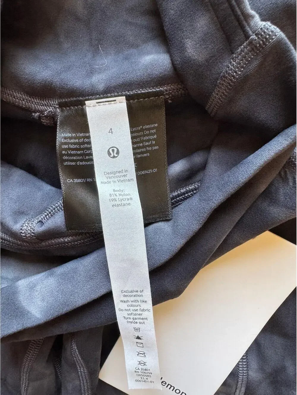 Lululemon Align With Pockets High Rise 25” Diamond Dye Grey DDPG Size 4 NWT